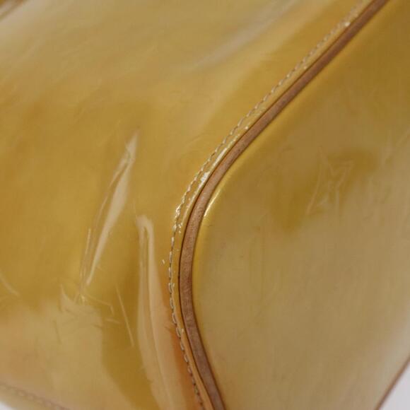 LOUIS VUITTON Monogram Vernis Houston Hand Bag Beige M91004 - Picture 14 of 16